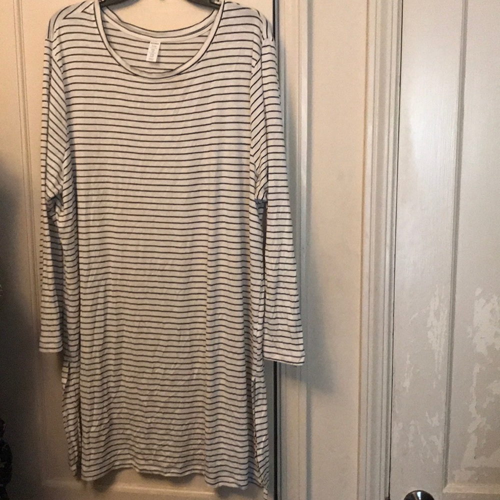 Luxe striped tunic